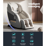 Livemor Massage Chair Electric Recliner Massager Grey Decima