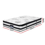 Giselle Bedding 34cm Mattress Euro Top Pocket Spring Single