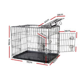 i.Pet Dog Cage 36inch Pet Cage - Black