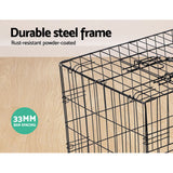 i.Pet Dog Cage 42inch Pet Cage - Black