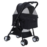 i.Pet pet stroller large black with 4 wheels for dogs and cats | Available at King of Knives e-store