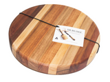 Big Chop DERWENT RIVER COLLECTION Round Board - Round Board 325 X 40 - Myrtle/Blkwd/TO/CTP/Sas - Includes 1 jar 220 gm Nurturing cream to maintain the wood