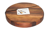 Big Chop TAMAR RIVER COLLECTION Round Board  - Round Board  325 x 40 - Myrtle / Blackwood  - Includes 1 jar 220 gm Nurturing cream to maintain the wood