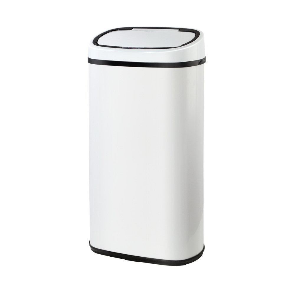 Devanti 58L Sensor Bin White