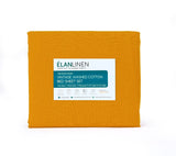 Elan Linen 100% Egyptian Cotton Vintage Washed 500TC Mustard Single Bed Sheet Set | King of Knives Australia