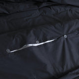 Elan Linen 100% Egyptian Cotton Vintage Washed 500TC Charcoal Super King Quilt Cover Set | King of Knives Australia