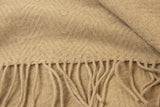 Hampton Throw - Merino Wool Blend - Camel