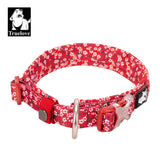 Floral Dog Collar Poppy Red M | King of Knives Australia