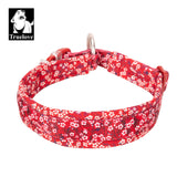 Floral Dog Collar Poppy Red M | King of Knives Australia