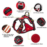 No Pull Harness Red M