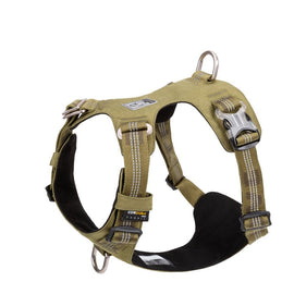 True Love Lightweight army green 3M reflective dog harness 2XS | Available at King of Knives e-store