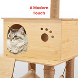 FLOOFI 130cm Wooden Cat Tree | King of Knives Australia