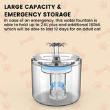 Floofi Large Capacity Pet Water Fountain | Pet Supplies & Essentials | King of Knives