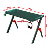 D2105 140cm Gaming Desk Desktop PC Computer Desks Desktop Racing Table Office Laptop Home AU