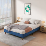 Velvet Blue Bed Frame- Double