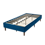 Velvet Blue Bed Frame- Queen