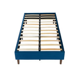 Velvet Blue Bed Frame- Single