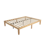 Warm Wooden Natural Bed Base Frame - King Single