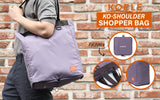 KOELE Purple Shopper Bag Tote Bag Foldable Travel Laptop Grocery KO-SHOULDER