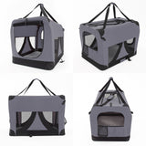 Paw Mate Grey Portable Soft Dog Cage Crate Carrier XL