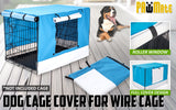 Paw Mate Blue Cage Cover Enclosure for Wire Dog Cage Crate 24in