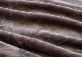 Lucia Luxury Plush Velvet Blanket Super King Charcoal | Ardor Boudoir Beddings