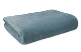 Lucia Luxury Plush Velvet Blanket Double Smoky Sea | Ardor Boudoir Beddings