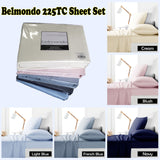 Belmondo 225TC Sheet Set Light Blue - King