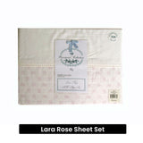 225TC Lara Rose Sheet Set Single | King of Knives Australia