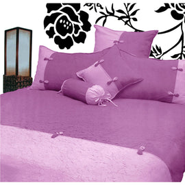 Phase 2 Scrunchie Orchid Quilt Cover - Queen Size | Beddings | King of Knives