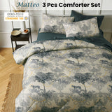 Big Sleep 3 Piece Matteo Comforter Set | Beddings | King of Knives Australia