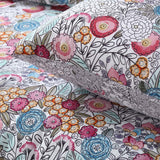 Accessorize Amara Washed Cotton Printed Reversible Quilt Cover Set King | King of Knives