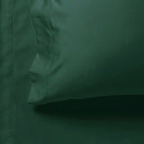 1000TC Ultra Soft Fitted Sheet & 2 Pillowcases Set - Double Size Bed - Dark Green