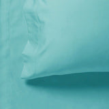 1000TC Ultra Soft Fitted Sheet & 2 Pillowcases Set - King Size Bed - Aqua