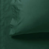 1000TC Ultra Soft King Size Bed Dark Green Flat & Fitted Sheet Set