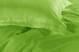 1000TC Tailored King Size Green Duvet Quilt Cover Set