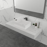 Rectangle Cast stone - Solid Surface Basin 500mm