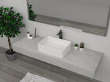 Rectangle Cast stone - Solid Surface Basin 500mm