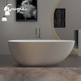 Medium Size Egg Shaped Cast stone - Solid Surface Bath 1700mm Length