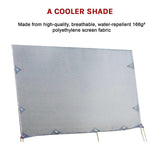 3.7m Caravan Privacy Screen Side Sunscreen Sun Shade for 13' Roll Out Awning