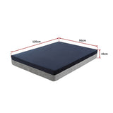 Extra-large navy blue and grey orthopedic memory foam dog bed | King of Knives