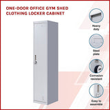 One-Door Office Gym Shed Clothing Locker Cabinet