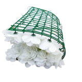 Artificial Flower Wall Backdrop Panel 40cm X 60cm Mixed Whites